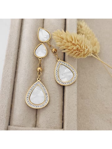 Nakkash Vergold. Ohrstecker mit Edelsteinen