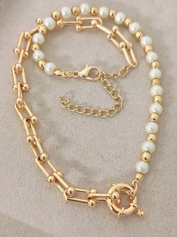 Nakkash Vergulde ketting met sierparels