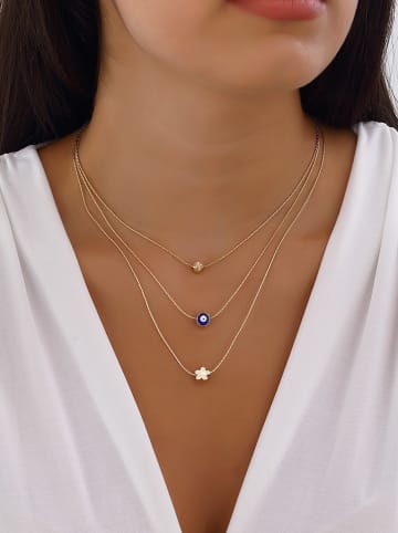 Nakkash Pozłacany naszyjnik z elementami ozdobnymi