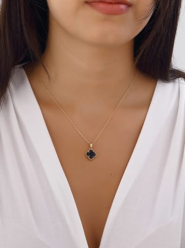 Nakkash Pozłacany naszyjnik z masą perłową - dł. 42 cm