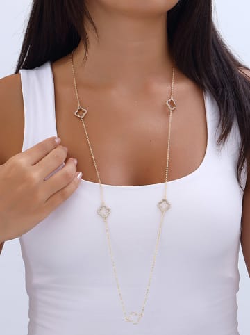 Nakkash Vergulde ketting met zirkoniasierelementen