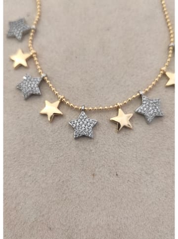 Nakkash Vergold. Halskette mit Schmuckelementen - (L)42 cm