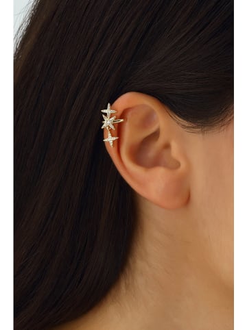 Nakkash Vergulde earcuffs met edelstenen