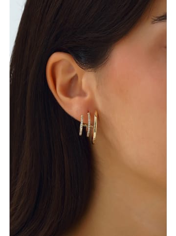 Nakkash Vergold. Ohrstecker mit Edelsteinen