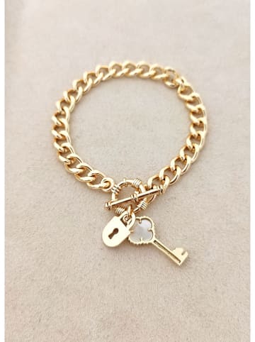 Nakkash Pozłacana bransoletka z elementami ozdobnymi