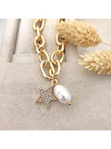 Nakkash Pozłacana bransoletka z zawieszką