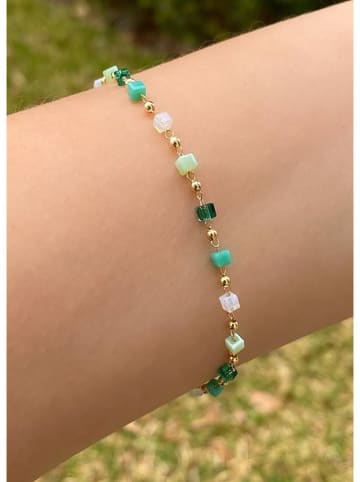 Nakkash Vergulde armband met kristallen