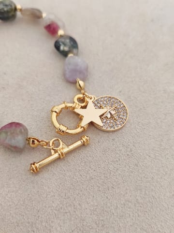 Nakkash Vergulde armband met edelstenen