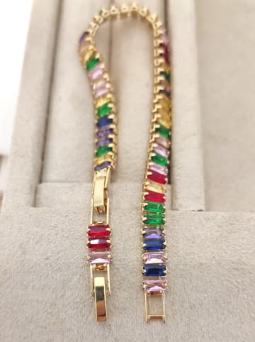 Nakkash Vergulde armband met zirkonia