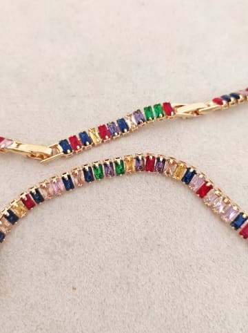 Nakkash Vergulde ketting met zirkonia - (L)42 cm