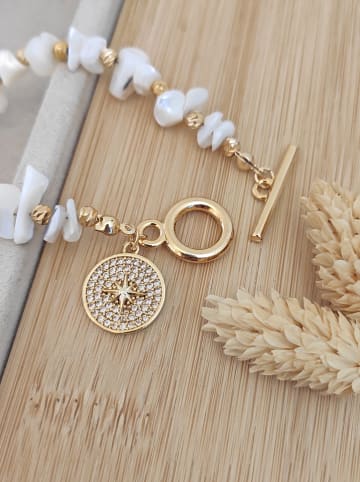 Nakkash Pozłacana bransoletka z kamieniami szlachetnymi