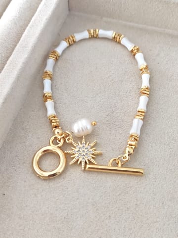 Nakkash Pozłacana bransoletka z kamieniami szlachetnymi