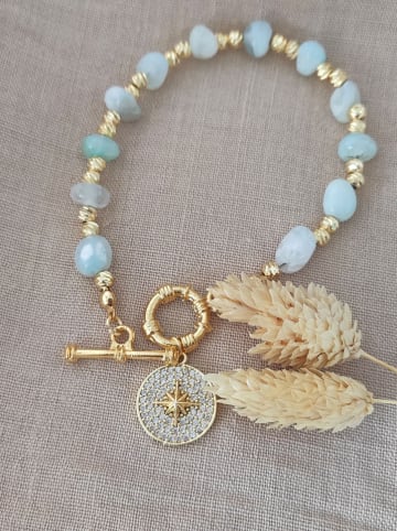 Nakkash Pozłacana bransoletka z kamieniami szlachetnymi