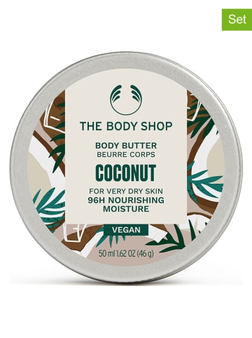 The Body Shop 2er-Set: Körperbutter "Coconut", 50 ml