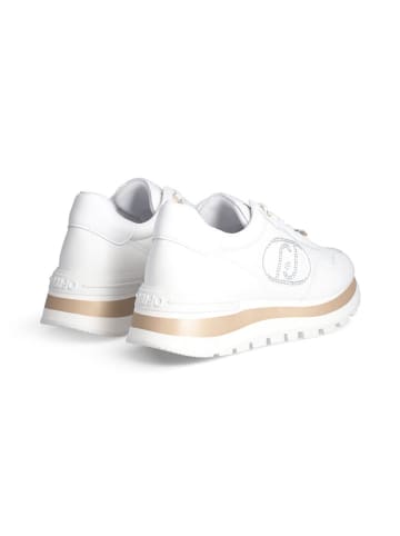 Liu Jo Skórzane sneakersy w kolorze białym