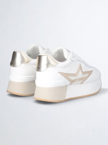 Liu Jo Sneakers in Weiß/ Gold