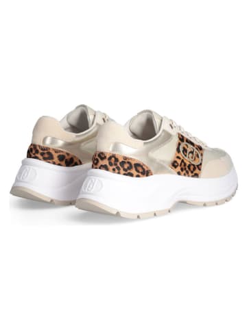 Liu Jo Sneakers crème/lichtbruin/goudkleurig