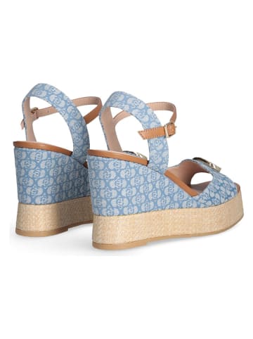 Liu Jo Sleehaksandalen lichtblauw