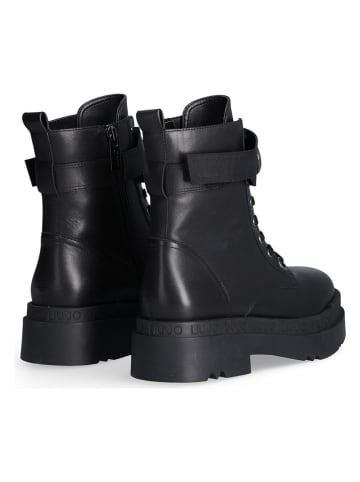 Liu Jo Leder-Boots in Schwarz