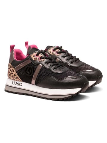 Liu Jo Sneakers zwart/lichtbruin/roze