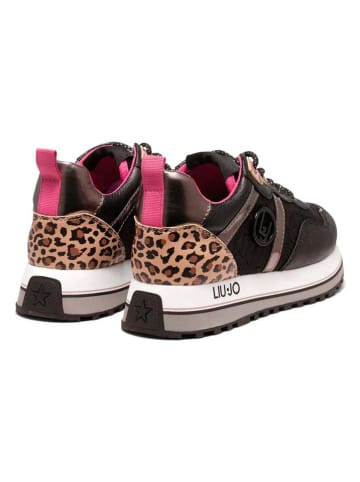 Liu Jo Sneakers zwart/lichtbruin/roze