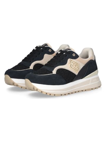 Liu Jo Leren sneakers zwart/beige