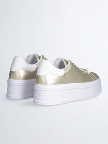 Liu Jo Leren sneakers "Selma" goudkleurig