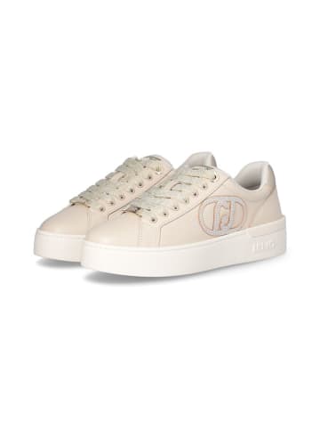 Liu Jo Leder-Sneakers in Beige