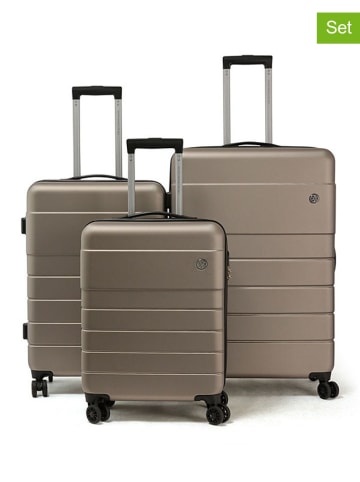 CXL by Christian Lacroix 3tlg. Hardcase-Trolleyset in Taupe