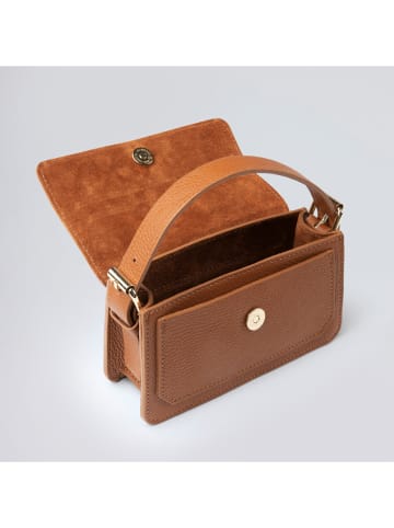 CXL by Christian Lacroix Leren handtas lichtbruin - (B)20 x (H)12 x (D)6 cm