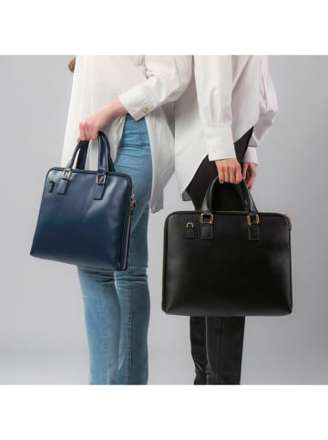 CXL by Christian Lacroix Leder-Businesstasche "Louvre" in Schwarz - (B)38 x (H)28,5 x (T)5,5 cm