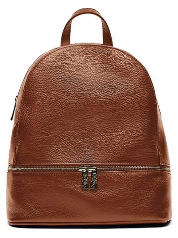 CXL by Christian Lacroix Leder-Rucksack "Montorgueil" in Hellbraun - (B)27 x (H)29 x (T)12 cm