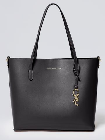 CXL by Christian Lacroix Leder-Schultertasche in Schwarz - (B)36 x (H)30 x (T)11 cm