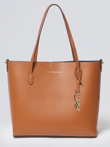 CXL by Christian Lacroix Leren schoudertas lichtbruin - (B)36 x (H)30 x (D)11 cm