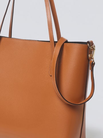 CXL by Christian Lacroix Leder-Schultertasche in Hellbraun - (B)36 x (H)30 x (T)11 cm