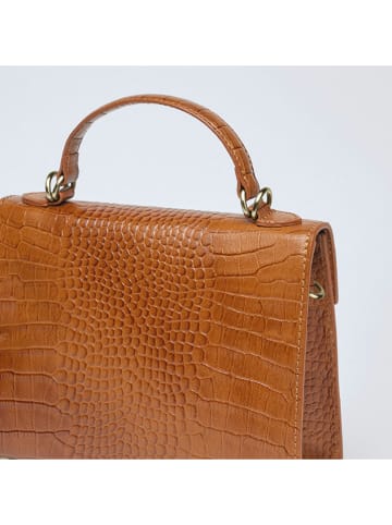 CXL by Christian Lacroix Leren handtas "Monceau" lichtbruin - (B)21 x (H)15 x (D)9 cm