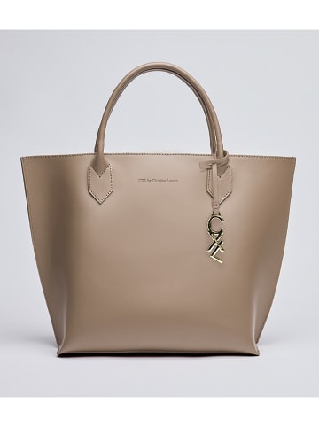 CXL by Christian Lacroix Leder-Henkeltasche "George V" in Beige - (B)32 x (H)45 x (T)11 cm