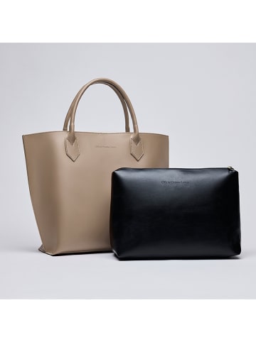 CXL by Christian Lacroix Leren handtas "George V" beige - (B)32 x (H)45 x (D)11 cm