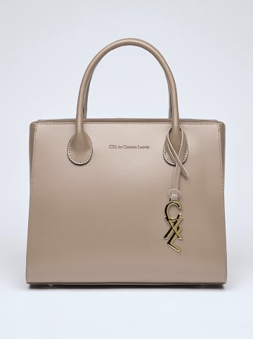 CXL by Christian Lacroix Leder-Henkeltasche "Montaigne" in Beige - (B)31 x (H)26 x (T)15 cm