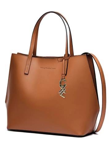 CXL by Christian Lacroix Leder-Henkeltasche "Rivoli" in Hellbraun - (B)45 x (H)30 x (T)15 cm