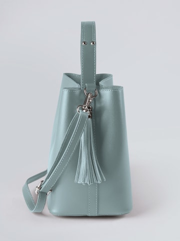 CXL by Christian Lacroix Leder-Henkeltasche "Vaugirard" in Hellblau - (B)27 x (H)22 x (T)13 cm