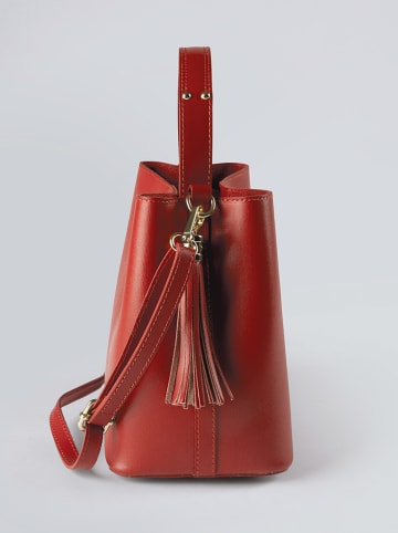 CXL by Christian Lacroix Leren handtas "Vaugirard" rood - (B)27 x (H)22 x (D)13 cm