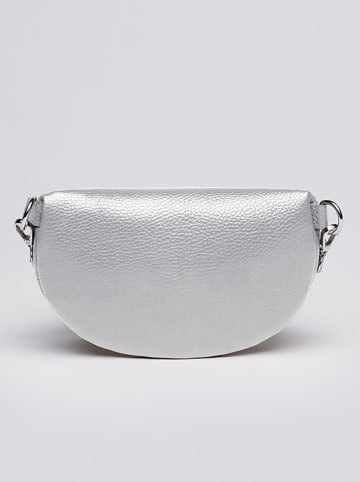 CXL by Christian Lacroix Leder-Brustbeutel "Madeleine" in Silber - (B)23 x (H)13 x (T)6 cm