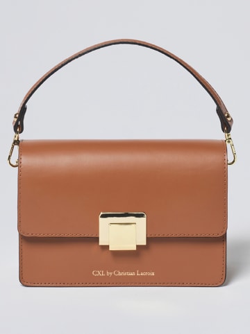 CXL by Christian Lacroix Leder-Henkeltasche in Hellbraun - (B)22 x (H)15 x (T)8 cm