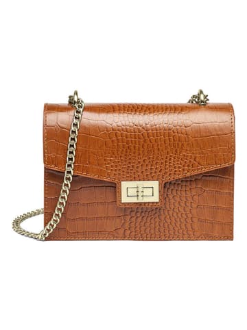 CXL by Christian Lacroix Leren schoudertas "Peuplier" lichtbruin - (B)21 x (H)16 x (D)10 cm