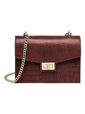 CXL by Christian Lacroix Leder-Umhängetasche "Peuplier" in Braun - (B)21 x (H)16 x (T)10 cm