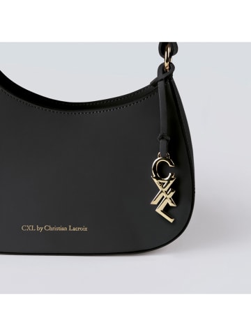 CXL by Christian Lacroix Leder-Schultertasche in Schwarz - (B)28 x (H)14 x (T)6 cm