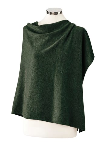 CXL by Christian Lacroix Kaschmir-Poncho in Dunkelgrün