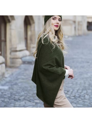 CXL by Christian Lacroix Kasjmieren poncho donkergroen