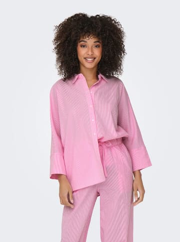 ONLY Blouse lichtroze/wit